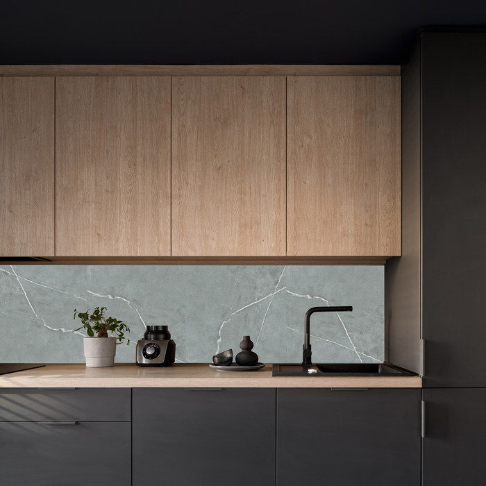 Kitchenline Kjøkkenplate Marmor Grey 610 x 610 mm